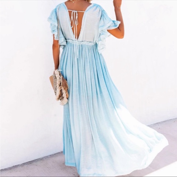 NEW! Boho Long Gauze Maxi Dress - Picture 4 of 8